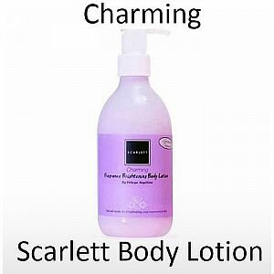 ( CHARMING ) SCARLETT BRIGHTENING BODY LOTION / NEW VARIAN SCARLET CHARMING