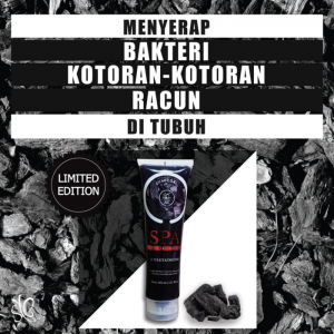 CHARCOAL BODY SPA GEL / PELING GEL BPOM L- GLUTATHIONE / SPA ARANG